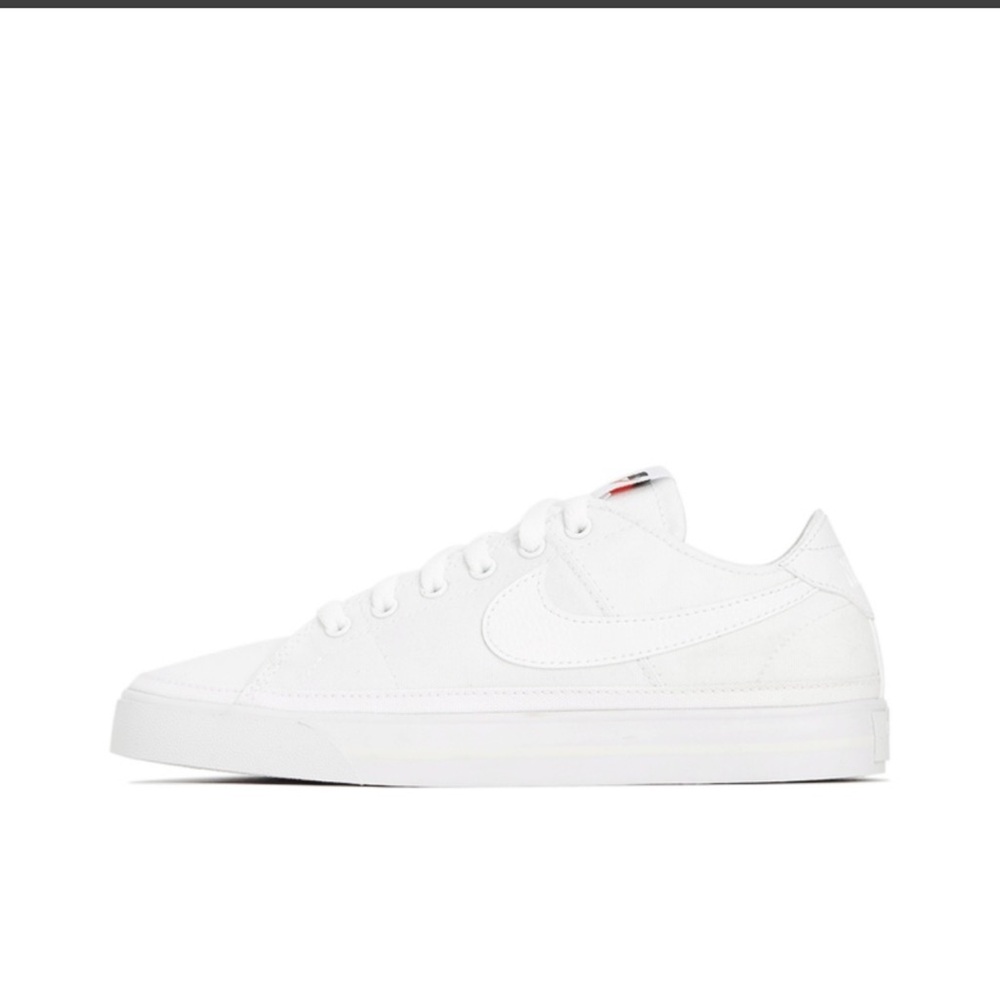 Nike Court Legacy Canvas Triple White Women's size 9